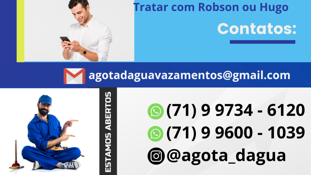 Contatos a gota dagua caça vazamentos em Camaçari e Regiões próximas Caça Vazamentos