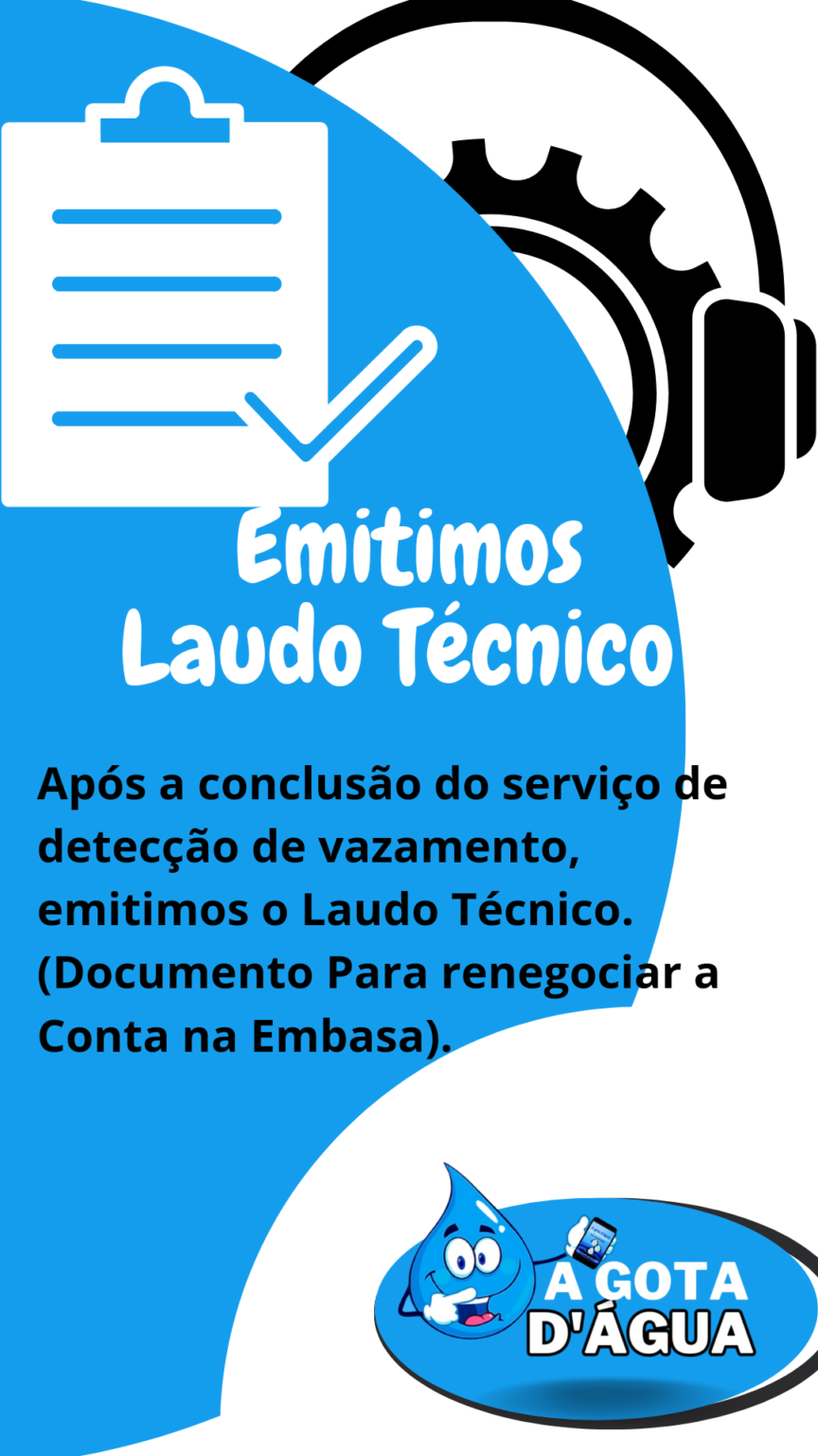 Emissão de Laudo técnico para renegociar dívida de conta alta na Embasa.